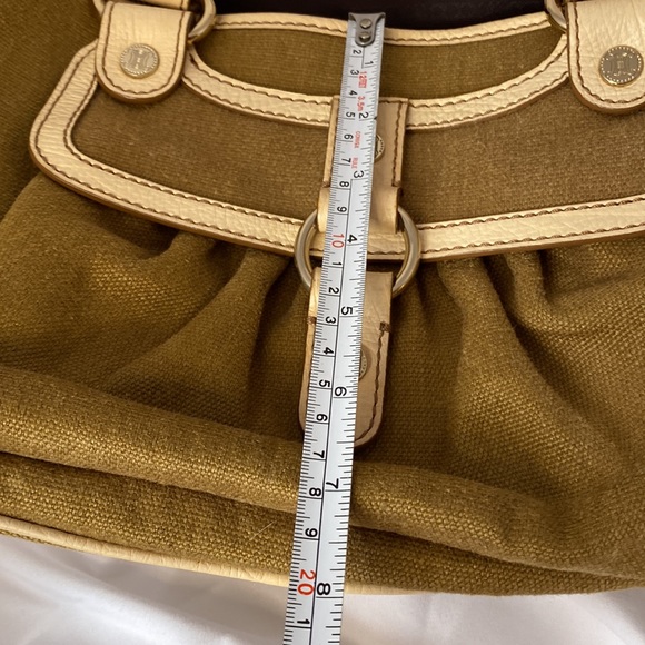 CELINE buggy canvas beige tote bag vintage - Picture 12 of 16